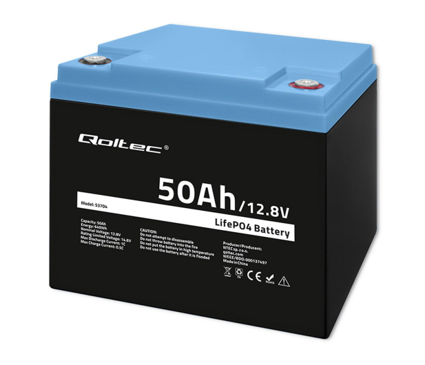 Qoltec Akumulator LiFePO4 12.8V/50Ah/640W - 1324561 - zdjęcie 4